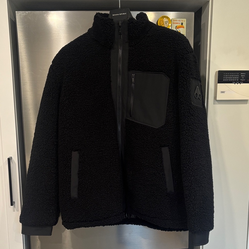 Moose Knuckles Black Fleece Jacket